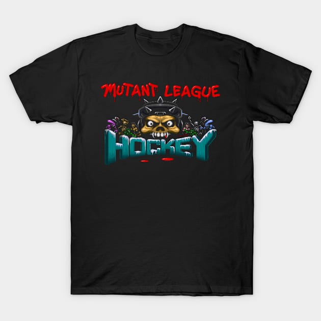 Mutant League Hockey T-Shirt by iloveamiga